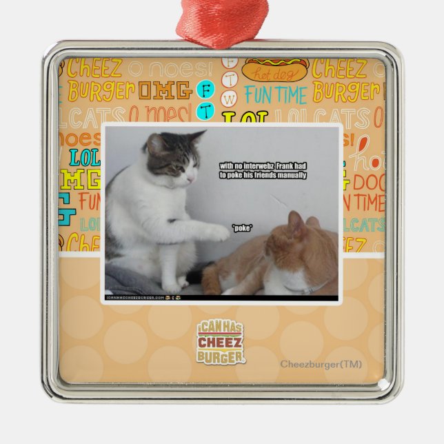 Poke. Julgransprydnad Metall (Framsidan)