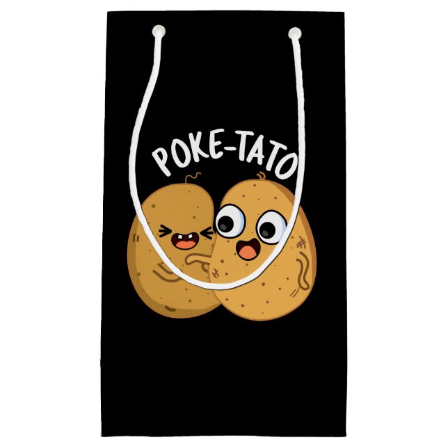 Poke-tato Funny Potato Pun Mörk BG (Framsidan)