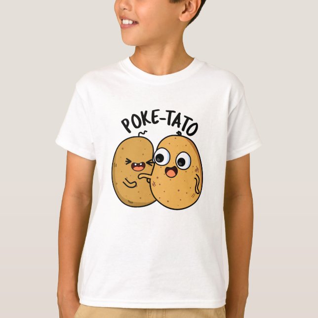 Poke-tato Funny Potato Pun T Shirt (Framsida)