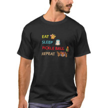 Pokémon Ät, Sov, Pickleball, Upprepa T-Shirt