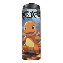 Pokémon Charmander målat i Volcano