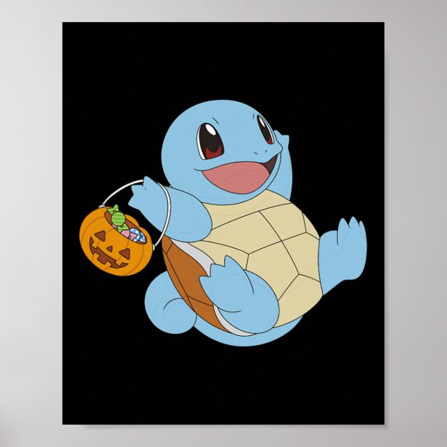 Pokémon Halloween-ekorteln med Bus eller godis Poster (Framsidan)