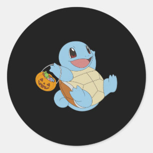 Pokémon Halloween-ekorteln med Bus eller godis Runt Klistermärke
