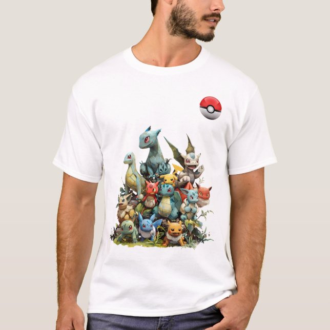 "Pokémon Power Pocket Tee" T Shirt (Framsida)