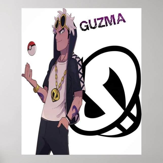 Pokémon Sol Måne Guzma Poster (Framsidan)