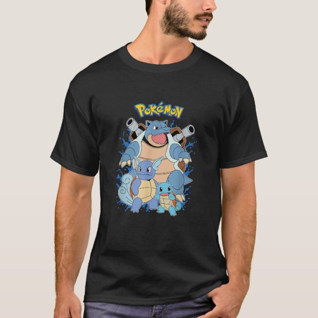 Pokémon Squirtle Evolution T Shirt (Framsida)