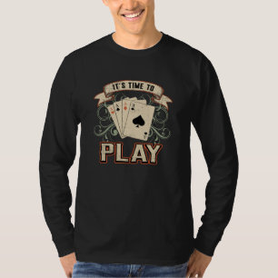 Poker Ace Casino Game Gift för kortuppspelning T Shirt