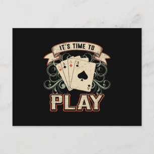 Poker Ace Casino Game Gift för kortuppspelning Vykort