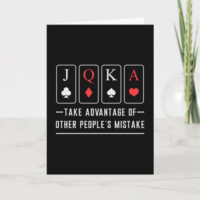 Poker Ace Game Gift-kort för kortuppspelning Kort (Framsida)