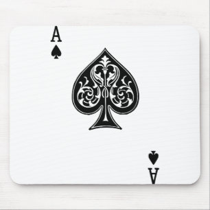 Poker Ace-kort Musmatta