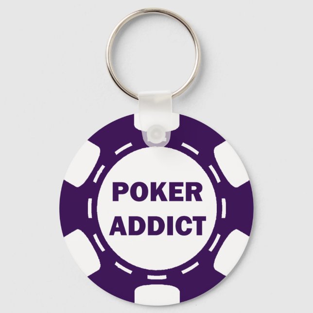 POKER ADDICT POKER CHIP NYCKELRING (Framsida)