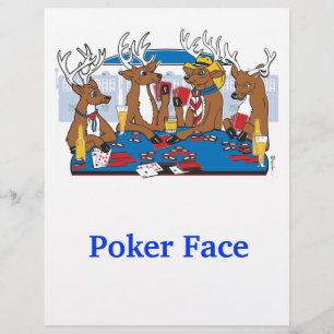 Poker Ansikte Hjort Reklamblad