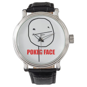 Poker Ansikte Meme Armbandsur