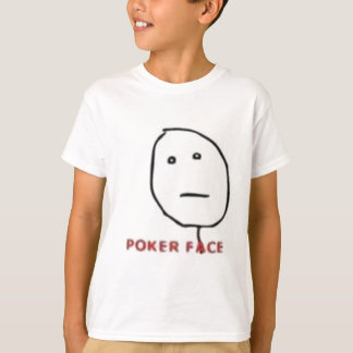 Poker Ansikte Rage Tecknad T-shirt