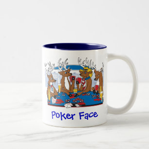 Poker Ansikte Två-Tonad Mugg