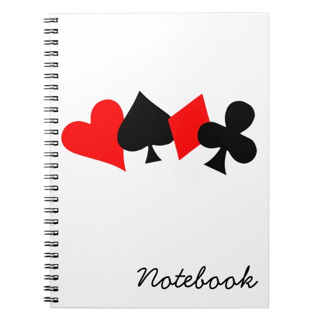 Poker-anteckningsbok Anteckningsbok (Framsidan)