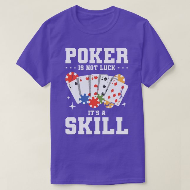 Poker är inte Tur. Det är ett kasinokort - 3 T Shirt (Design framsida)