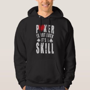 Poker är inte Tur:s självdöda Casino Poker-kostym Hoodie