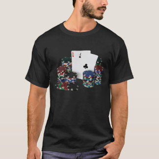 Poker avbildar T-tröja T-shirt