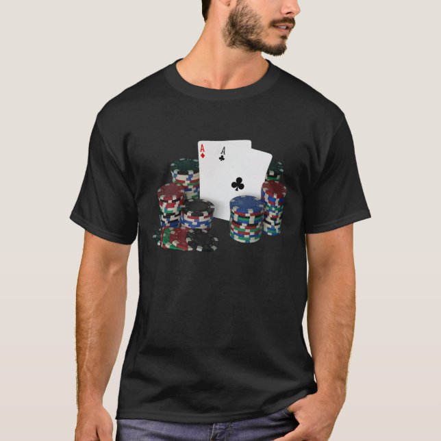 Poker avbildar T-tröja T-shirt (Framsida)