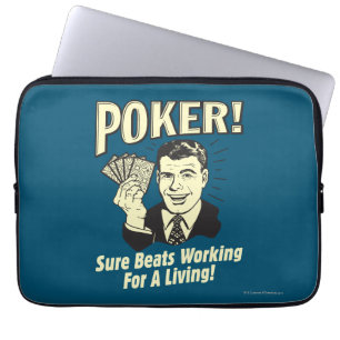 Poker: Beatrar som arbetar för ett liv Laptop Fodral