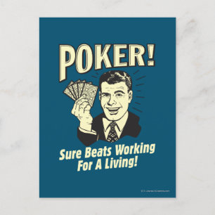 Poker: Beatrar som arbetar för ett liv Vykort