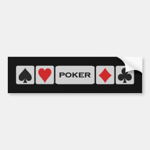 Poker bildekal