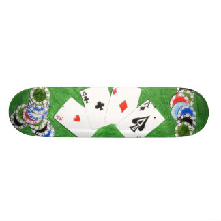 Poker Board, by DJ Skateboard Bräda 19,5 Cm