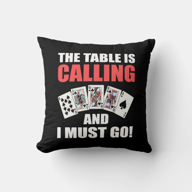 Poker Bord ringer Kudde (Framsida)