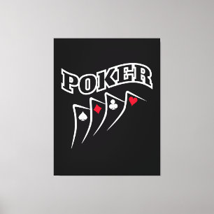 Poker Canvastryck