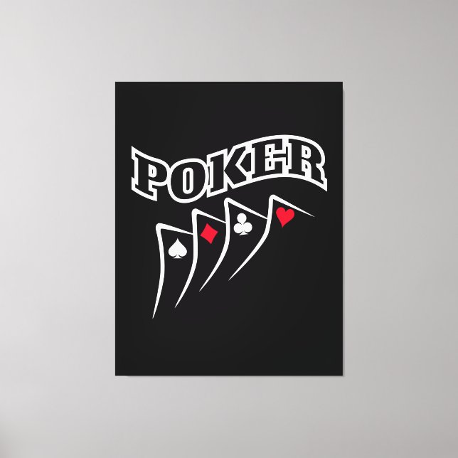 Poker Canvastryck (Framsida)