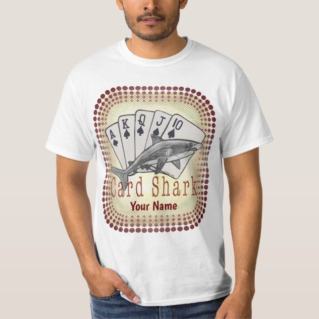 Poker Card-aktig T Shirt (Framsida)