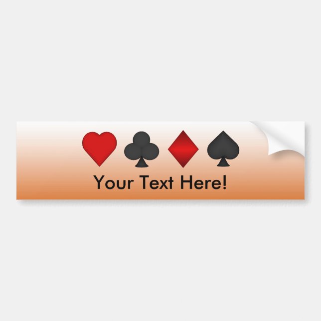 Poker: Card Kostym: Bumper-etikett: Svart Jack Bildekal (Framsidan)