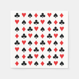 Poker Card Kostym Pappersservett
