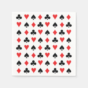 Poker Card Kostym Pappersservett