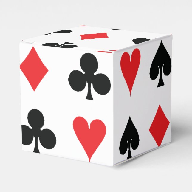 Poker Card Kostym Presentaskar (Framsidan Sidan)