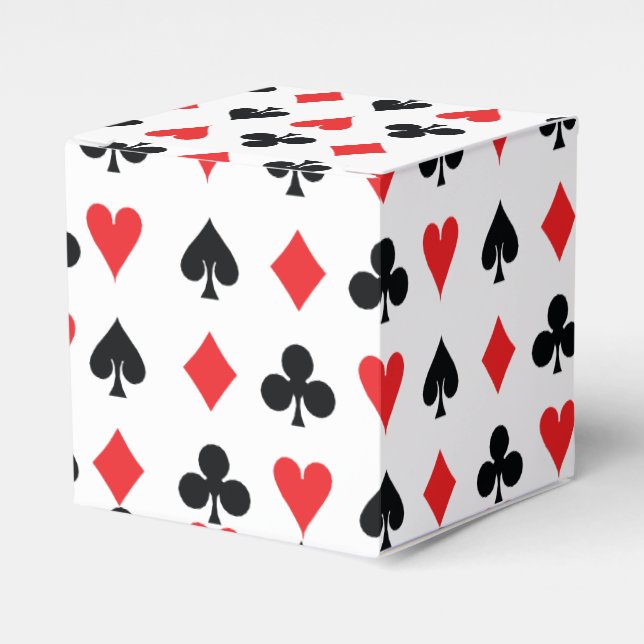 Poker Card Kostym Presentaskar (Framsidan Sidan)