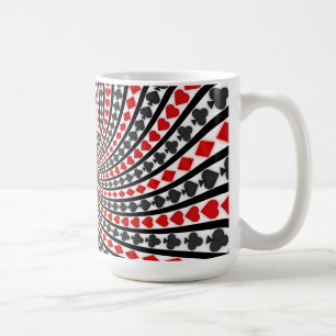 Poker Card Kostym Spiral: Kaffe Mugg: Svart Jack Kaffemugg