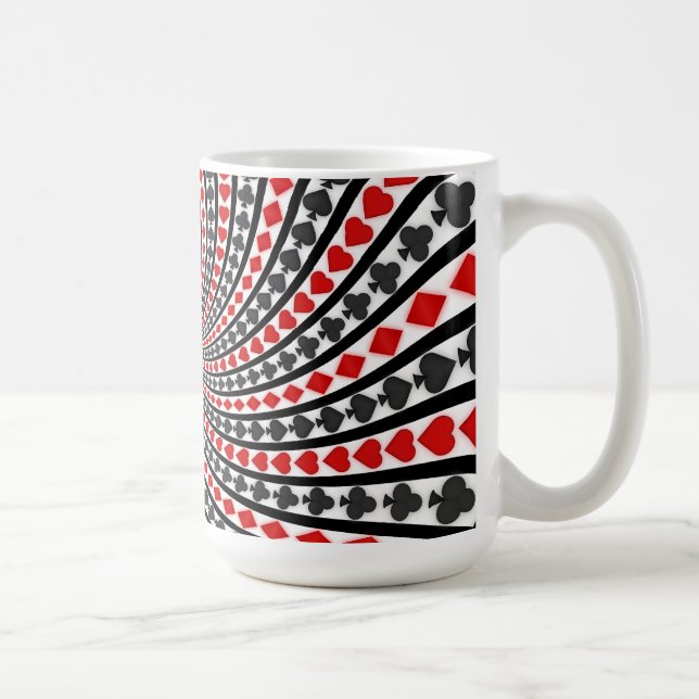 Poker Card Kostym Spiral: Kaffe Mugg: Svart Jack Kaffemugg (Höger)