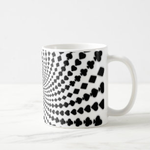 Poker Card Kostym Spiral: Kaffe Mugg: Svart Jack Kaffemugg