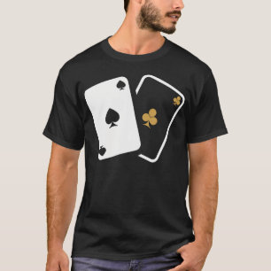 Poker Card Las Vegas Siluett Logo T Shirt