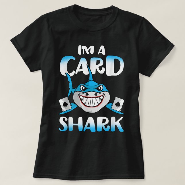 Poker - Card Shark Casino Gamble - Beach T Shirt (Design framsida)
