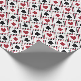 Poker Card Theme Wrapping Paper Presentpapper