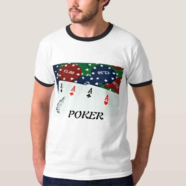 POKER CARDS FOTO TEE SHIRT (Framsida)