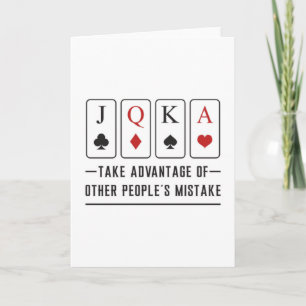 Poker Casino Game Gift med kort för speldagar