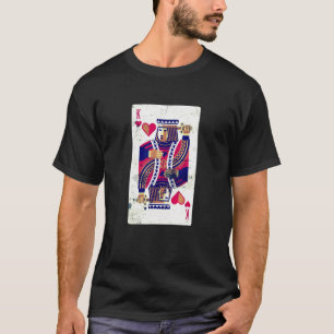 Poker Casino Kung i Hearts Card Player T Shirt