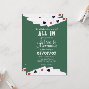 Poker/Casino Themed Wedding-inbjudan Inbjudningar