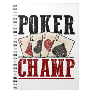 Poker Champ Player-turnering Anteckningsbok