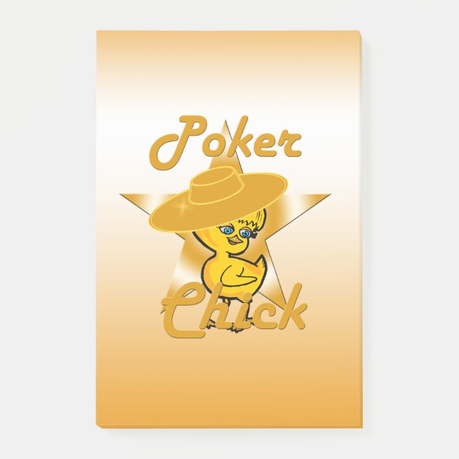 Poker-Chick nr 10 Post-it Block (Framsida)