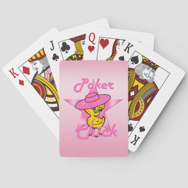 Poker-Chick nr 8 Casinokort (Baksidan)